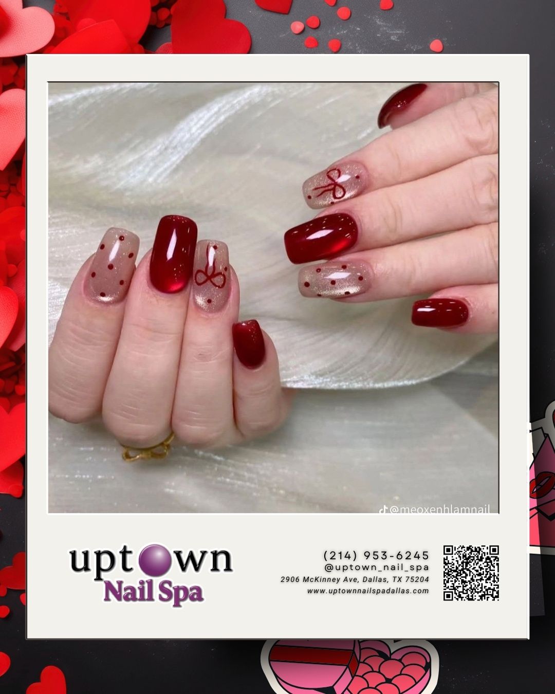 Valentines nail highlight